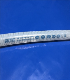 青島高溫耐酸堿透明鋼絲制藥級硅膠軟管